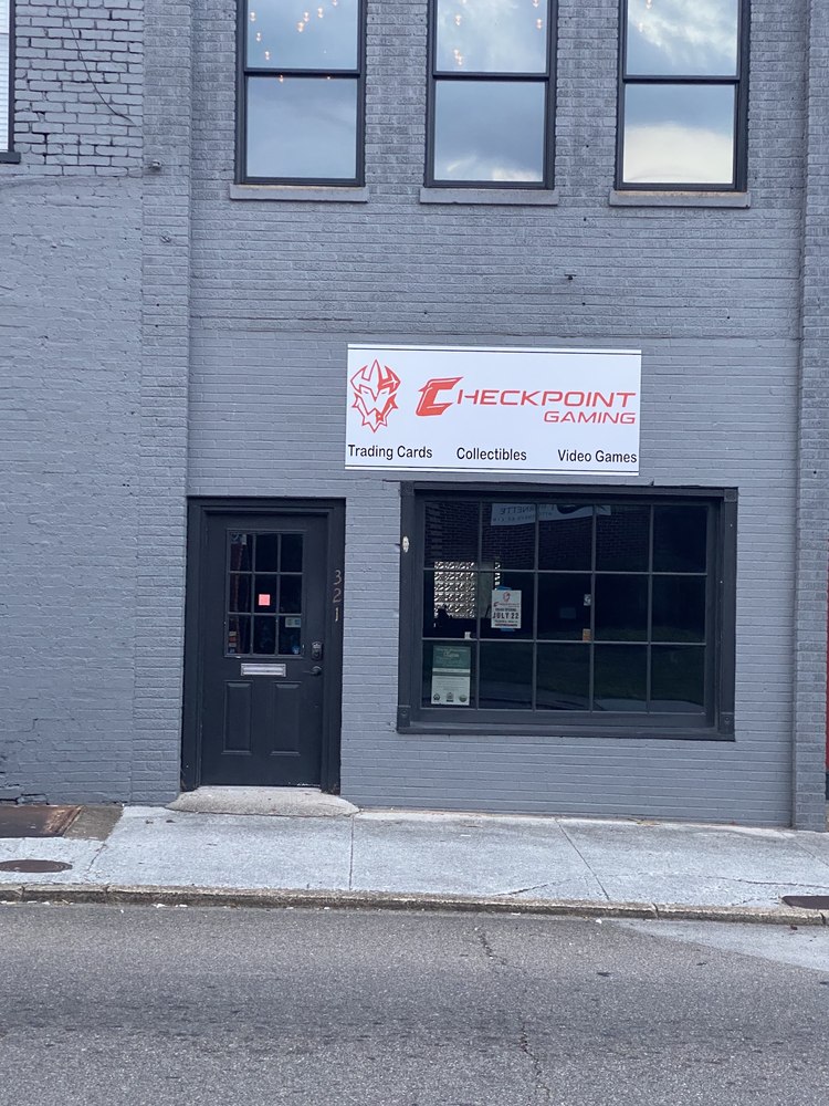The Checkpoint Gaming storefront in downtown Clinton
